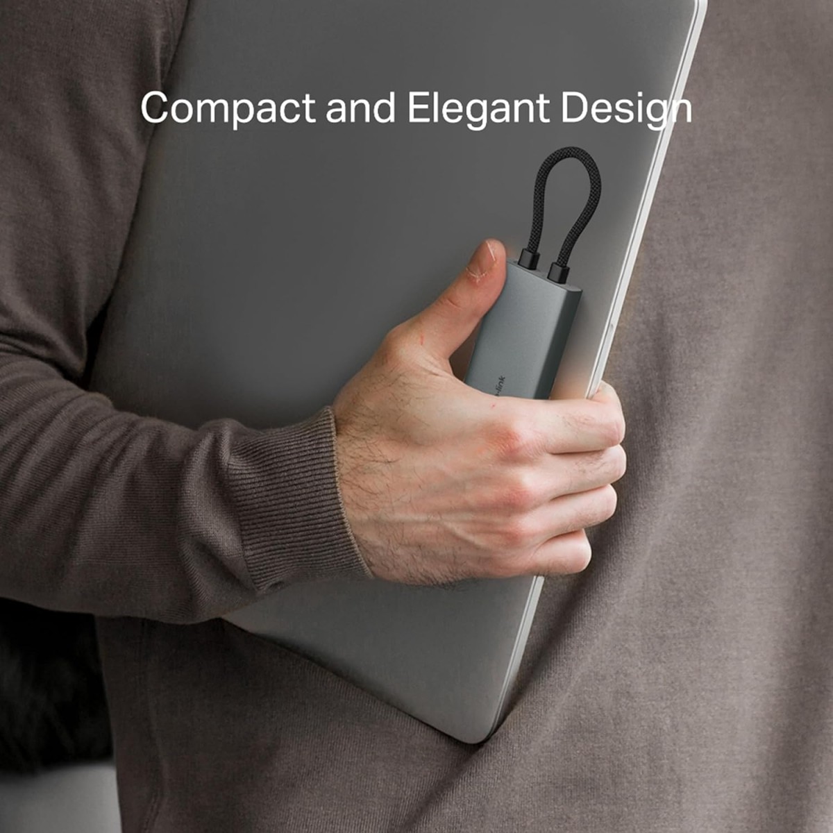 TP-Link USB Type-C 6-Port Hub with a 4K@60Hz HDMI, 1 Gbps ethernet, 1× USB-C Data Ports, 2× USB-A Data Ports, Powerful 100W Fast Charging, Stable Connection, Plug & Play (UH6120C)