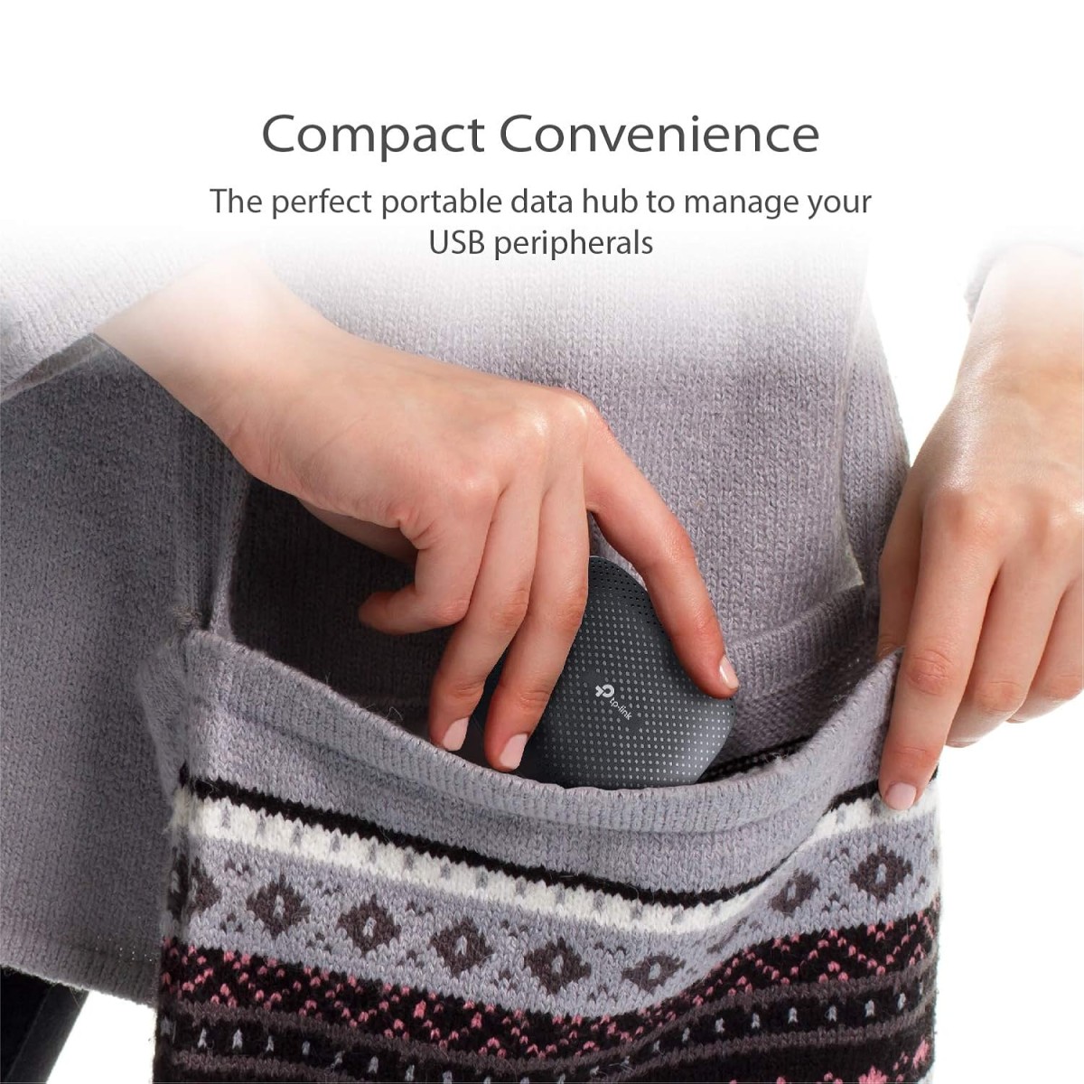 TP-Link USB Type-C 6-Port Hub with a 4K@60Hz HDMI, 1 Gbps ethernet, 1× USB-C Data Ports, 2× USB-A Data Ports, Powerful 100W Fast Charging, Stable Connection, Plug & Play (UH6120C)