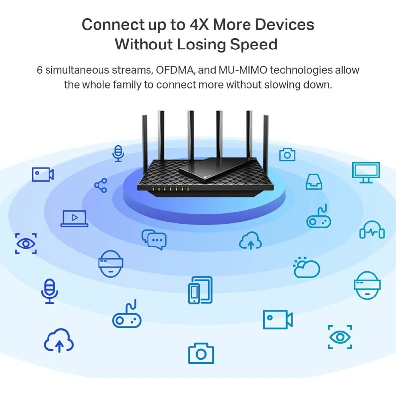 TP-Link WiFi 6 AX1500 Mbps Archer AX10,Smart WiFi,Triple-Core CPU, Gigabit, Dual-Band OFDMA, MU-MIMO, Compatible with Alexa, Wireless Dual Band Router,Black TP-Link WiFi 6 AX1500 Mbps Archer AX10,Smart WiFi,Triple-Core CPU, Gigabit, Dual-Band OFDMA, MU-MIMO, Compatible with Alexa, Wireless Dual Band Router,Black