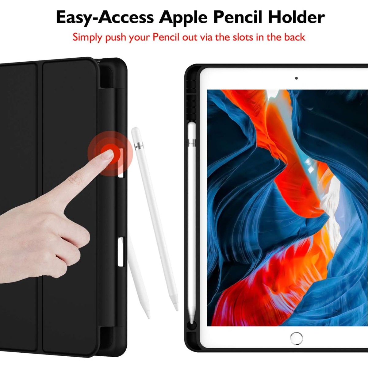 Tablet Case Cover for Apple iPad 10.9 inch (10th Gen) [Auto Sleep/Wake Cover] [Pencil Holder] [Trifold Stand]