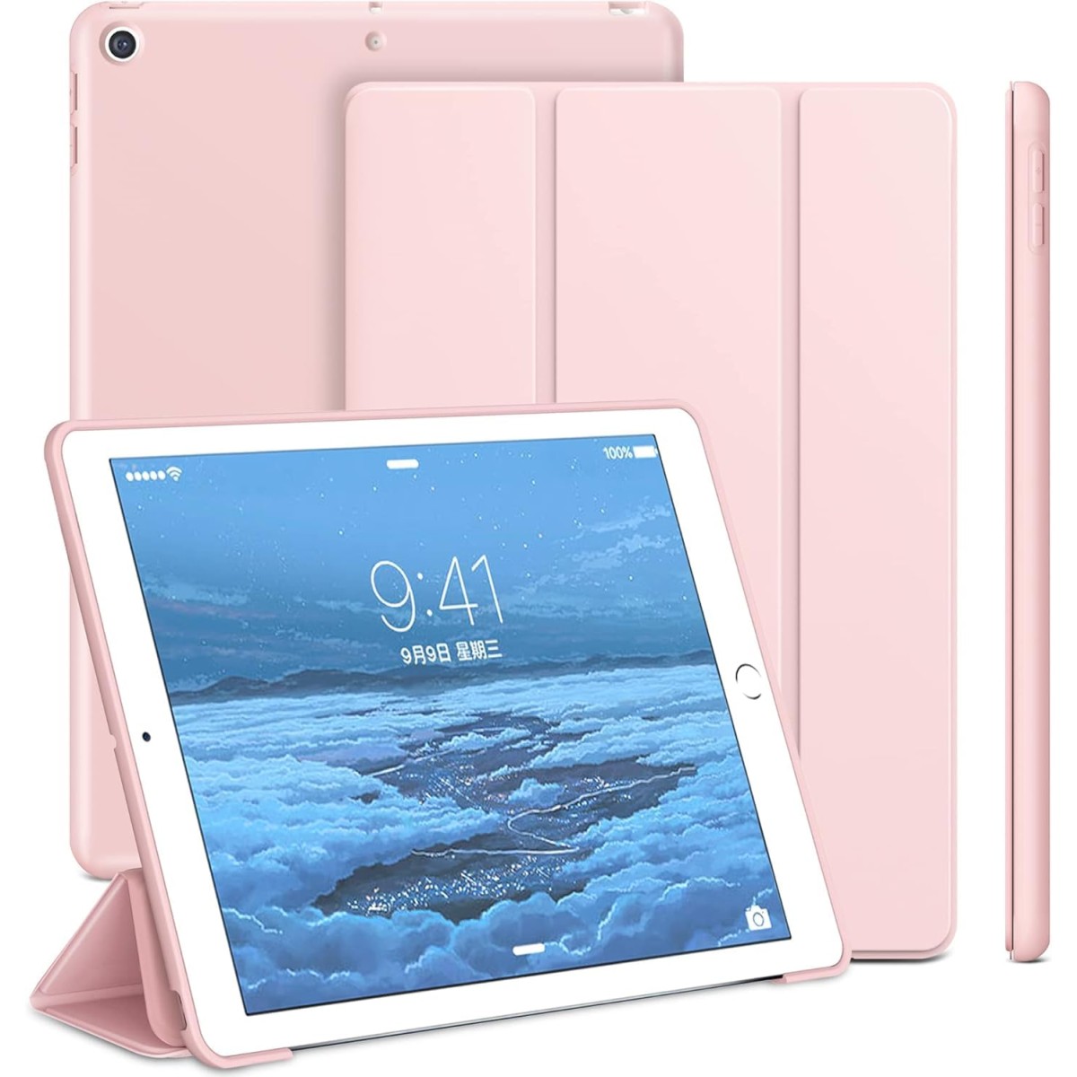 Tablet Case Cover for Apple iPad A16 11 inch (11th Gen) 2025 [Auto Sleep/Wake Cover] [Trifold Stand] - Pink