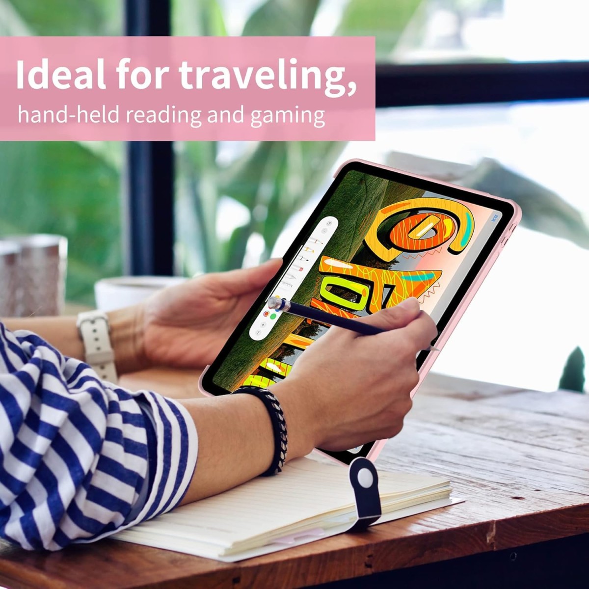 Tablet Case Cover for Apple iPad mini 7.9 inch (1st,2nd,3rd,4th,5th Gen) [Auto Sleep/Wake Cover] [Trifold Stand] - Pink