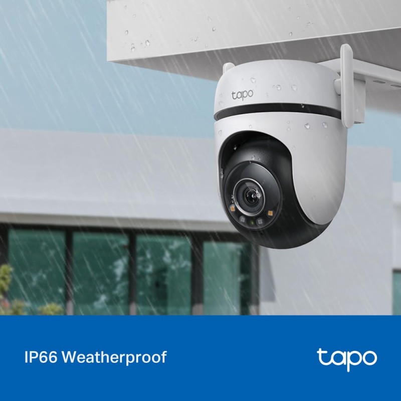 Tapo TP-Link 2K 3MP 1296P Outdoor Pan/Tilt Security Wi-Fi Camera, IP65 Weatherproof, Motion Detection, 360 C510W Tapo TP-Link 2K 3MP 1296P Outdoor Pan/Tilt Security Wi-Fi Camera, IP65 Weatherproof, Motion Detection, 360 C510W