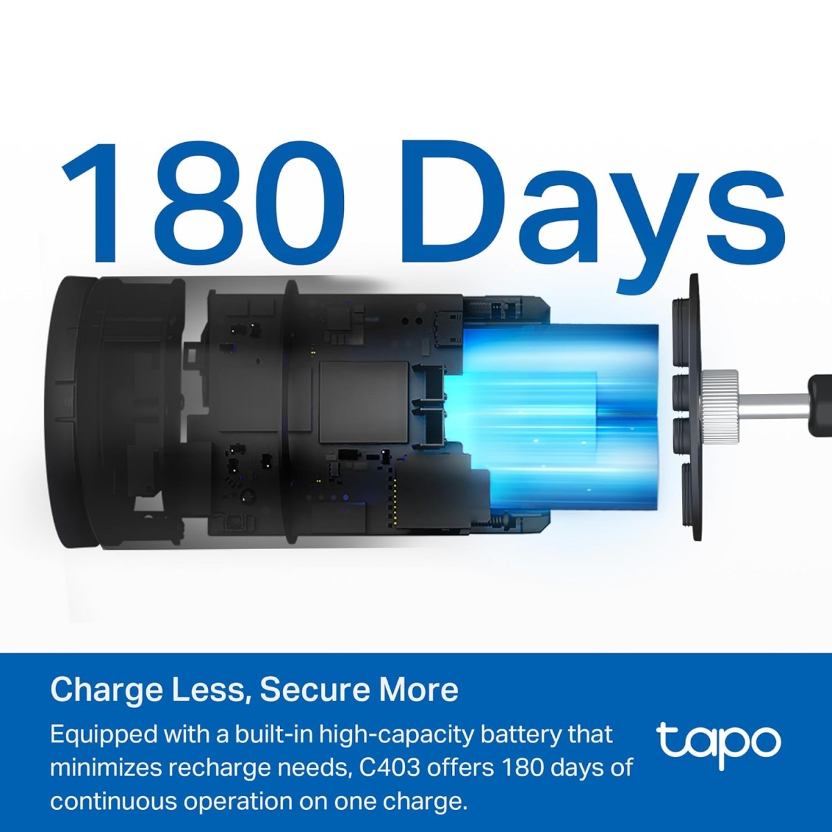 Tapo TP-Link 2K 3MP 1296P Outdoor Pan/Tilt Security Wi-Fi Camera, IP65 Weatherproof, Motion Detection, 360 C510W