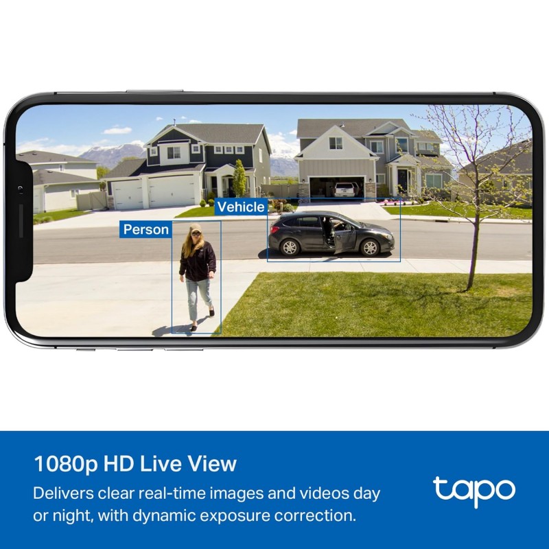 Tapo TP-Link 2K 3MP 1296P Outdoor Pan/Tilt Security Wi-Fi Camera, IP65 Weatherproof, Motion Detection, 360 C510W Tapo TP-Link 2K 3MP 1296P Outdoor Pan/Tilt Security Wi-Fi Camera, IP65 Weatherproof, Motion Detection, 360 C510W