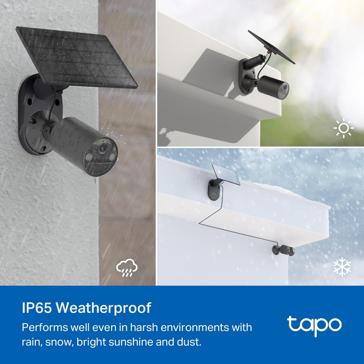 Tapo TP-Link 2K 3MP 1296P Outdoor Pan/Tilt Security Wi-Fi Camera, IP65 Weatherproof, Motion Detection, 360 C510W