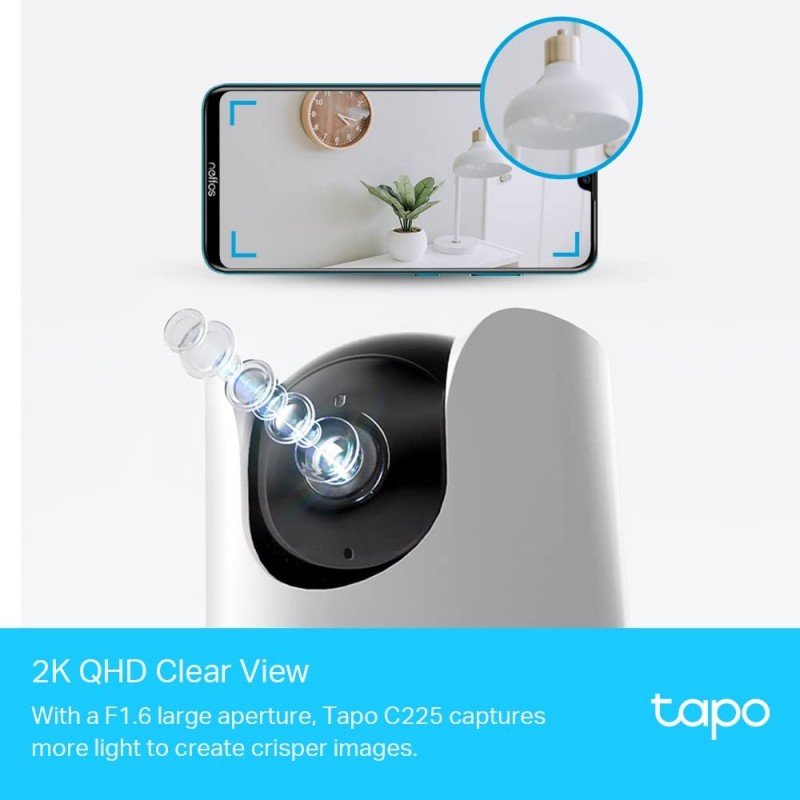Tapo TP-Link C200 360° 2MP 1080p Full HD Pan/Tilt Home Security Wi-Fi Smart Camera| Alexa Enabled| 2-Way Audio| Night Vision| Motion Detection| Sound and Light Alarm| Indoor CCTV White- Tapo TP-Link C200 360° 2MP 1080p Full HD Pan/Tilt Home Security Wi-Fi Smart Camera| Alexa Enabled| 2-Way Audio| Night Vision| Motion Detection| Sound and Light Alarm| Indoor CCTV White-