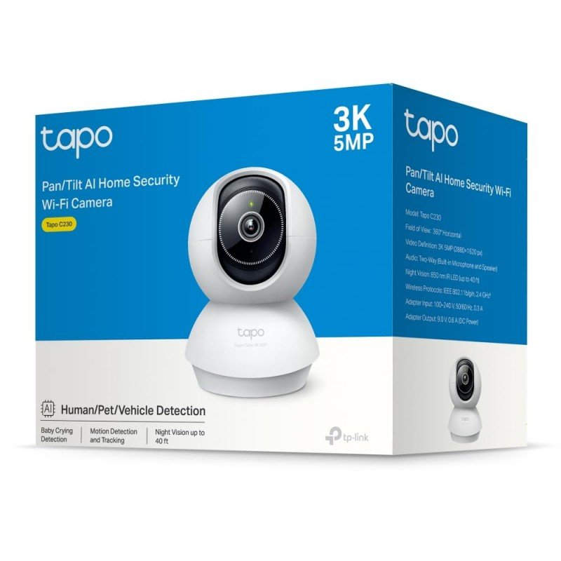 Tapo TP-Link C200 360° 2MP 1080p Full HD Pan/Tilt Home Security Wi-Fi Smart Camera| Alexa Enabled| 2-Way Audio| Night Vision| Motion Detection| Sound and Light Alarm| Indoor CCTV White- Tapo TP-Link C200 360° 2MP 1080p Full HD Pan/Tilt Home Security Wi-Fi Smart Camera| Alexa Enabled| 2-Way Audio| Night Vision| Motion Detection| Sound and Light Alarm| Indoor CCTV White-