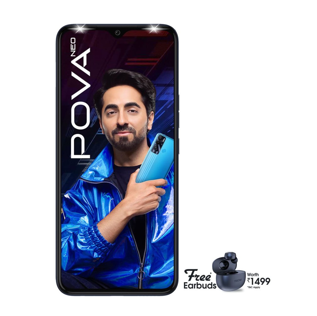 Tecno POVA Neo (Obsidian Black, 6GB RAM, 128GB Storage) refurbished