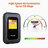 Tenda 4G180 3G/4G LTE Advanced 150Mbps Pocket Mobile Wi-Fi Hotspot Device Black Single Band 150 megabits per Second Black