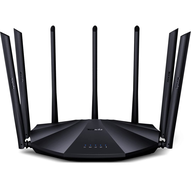 Tenda AC23 Dual-Band WLAN Router, AC2100 Wi-Fi Gigabit (2.4 GHz 300 Mbps, 5 GHz 1733 Mbps Tenda AC23 Dual-Band WLAN Router, AC2100 Wi-Fi Gigabit (2.4 GHz 300 Mbps, 5 GHz 1733 Mbps