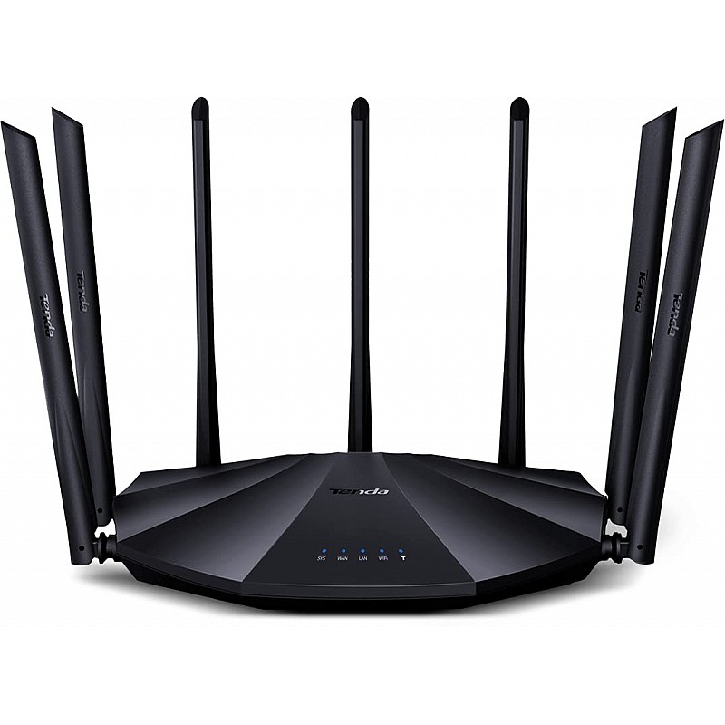 Tenda AC23 Dual-Band WLAN Router, AC2100 Wi-Fi Gigabit (2.4 GHz 300 Mbps, 5 GHz 1733 Mbps