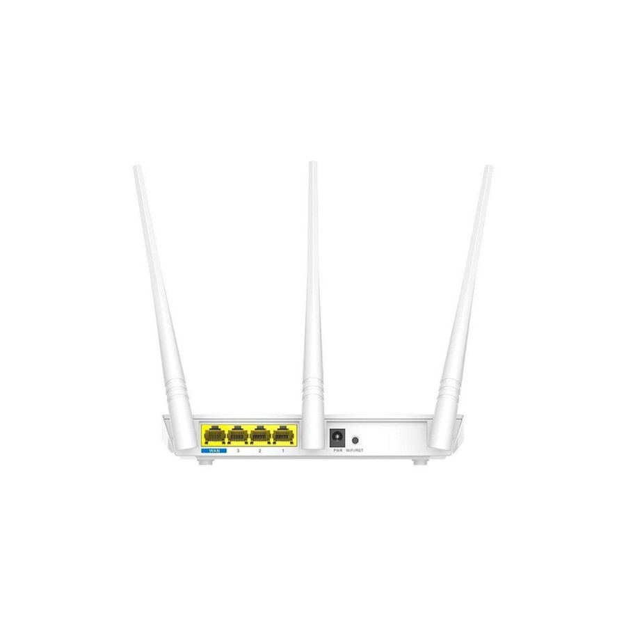 Tenda F3 300Mbps Wi-Fi Router, Easy Setup, WPS Button, Parental Control, Bandwidth Control, Wi-Fi Schedule, with 3 * 5dBi High Power External Antennas (White, N300 F3)