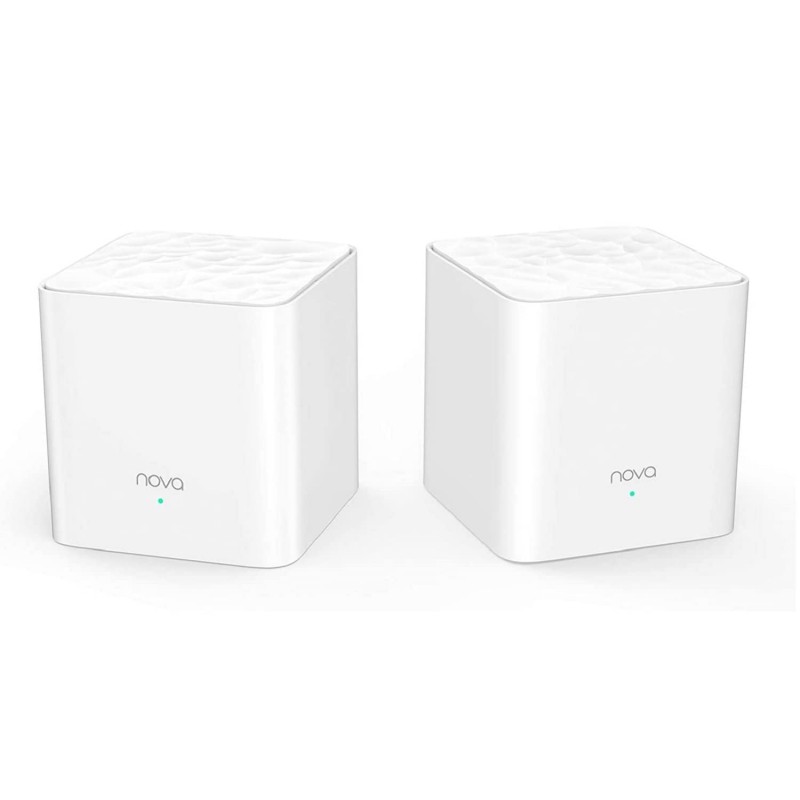 Tenda Nova MW3 Whole Home Mesh Router WiFi System Plug and Play White Pack of 2 Tenda Nova MW3 Whole Home Mesh Router WiFi System Plug and Play White Pack of 2