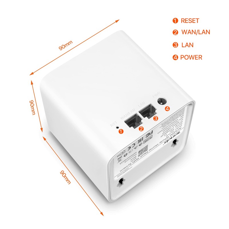 Tenda Nova MW3 Whole Home Wi-Fi Mesh Router System with Coverage Plug and Play White -Pack of 3 Tenda Nova MW3 Whole Home Wi-Fi Mesh Router System with Coverage Plug and Play White -Pack of 3