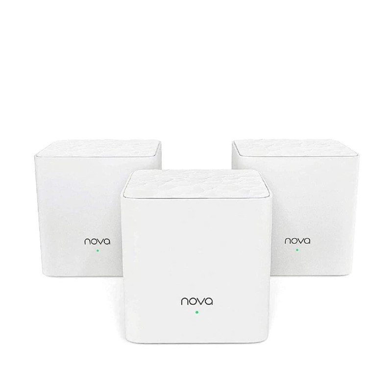 Tenda Nova MW3 Whole Home Wi-Fi Mesh Router System with Coverage Plug and Play White -Pack of 3 Tenda Nova MW3 Whole Home Wi-Fi Mesh Router System with Coverage Plug and Play White -Pack of 3