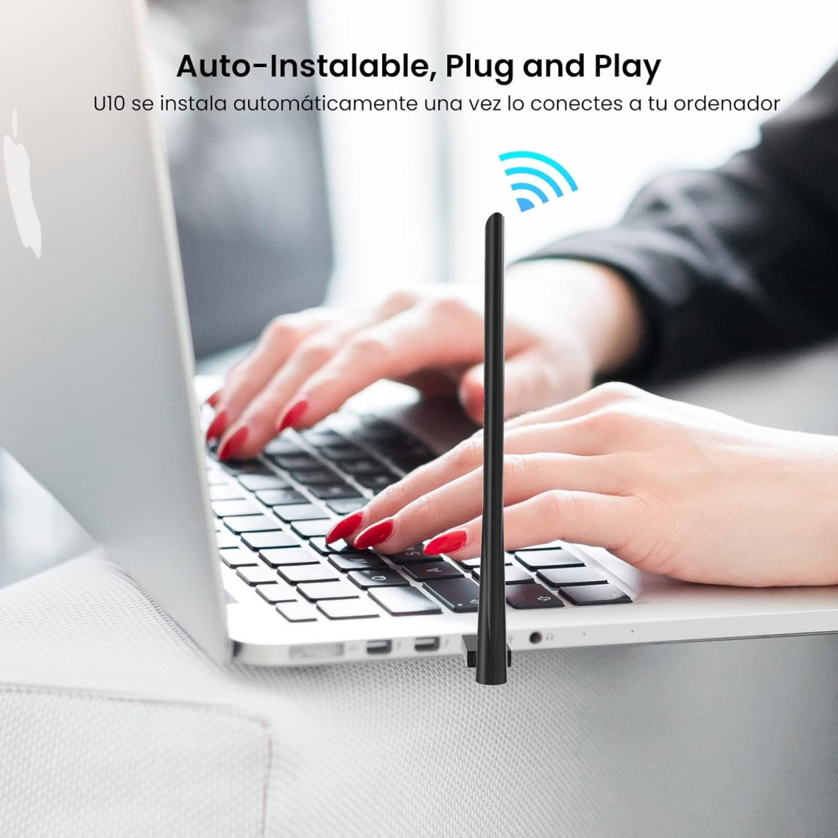 Tenda W311MI-V6 AX300 Wi-Fi 6 Wireless Nano USB Adapter (Black)