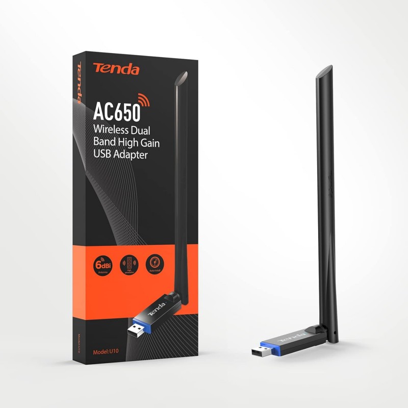 Tenda W311MI-V6 AX300 Wi-Fi 6 Wireless Nano USB Adapter (Black) Tenda W311MI-V6 AX300 Wi-Fi 6 Wireless Nano USB Adapter (Black)
