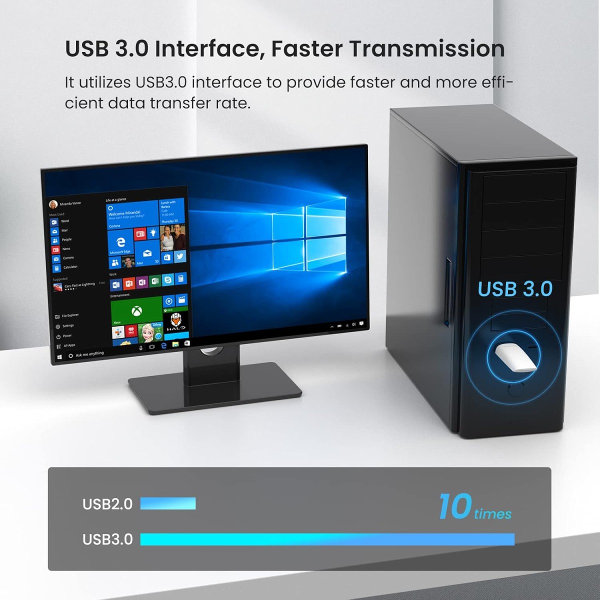 Tenda W311MI-V6 AX300 Wi-Fi 6 Wireless Nano USB Adapter (Black)