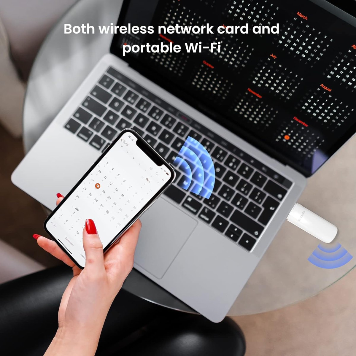 Tenda W311MI-V6 AX300 Wi-Fi 6 Wireless Nano USB Adapter (Black)