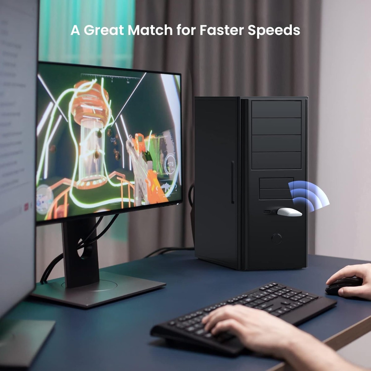 Tenda W311MI-V6 AX300 Wi-Fi 6 Wireless Nano USB Adapter (Black)