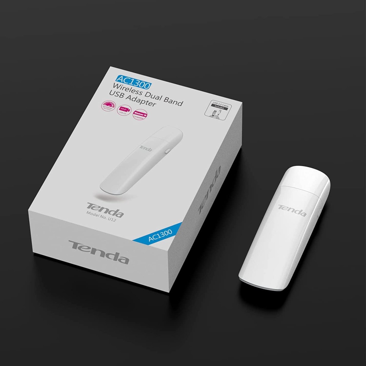 Tenda W311MI-V6 AX300 Wi-Fi 6 Wireless Nano USB Adapter (Black)