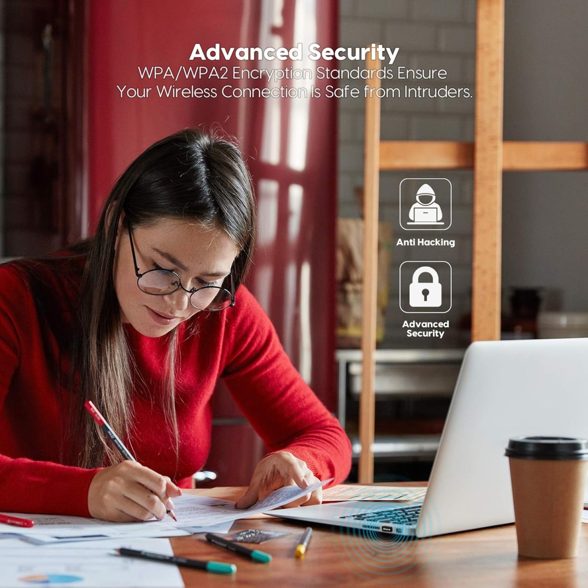 Tenda W311MI-V6 AX300 Wi-Fi 6 Wireless Nano USB Adapter (Black)