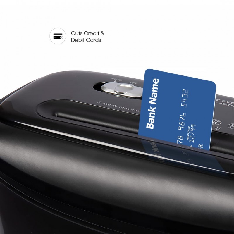 Texet CC612EX Paper and Card Shredder | Crosscut Shredder | Auto Start & Stop Functions | cuts 6 Sheets at a time | 12L Waste bin | for Home and Office Usage | Shreds Credit and Debit Cards Texet CC612EX Paper and Card Shredder | Crosscut Shredder | Auto Start & Stop Functions | cuts 6 Sheets at a time | 12L Waste bin | for Home and Office Usage | Shreds Credit and Debit Cards