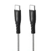 TexoVera 100W Type-C to Type-C Fast Charging Cable Compatible with iPhone 15,Samsung,Oneplus,Google Pixel,Laptop,MacBook&Type C Devices,480Mbps Data Sync,Braided Cable,1M