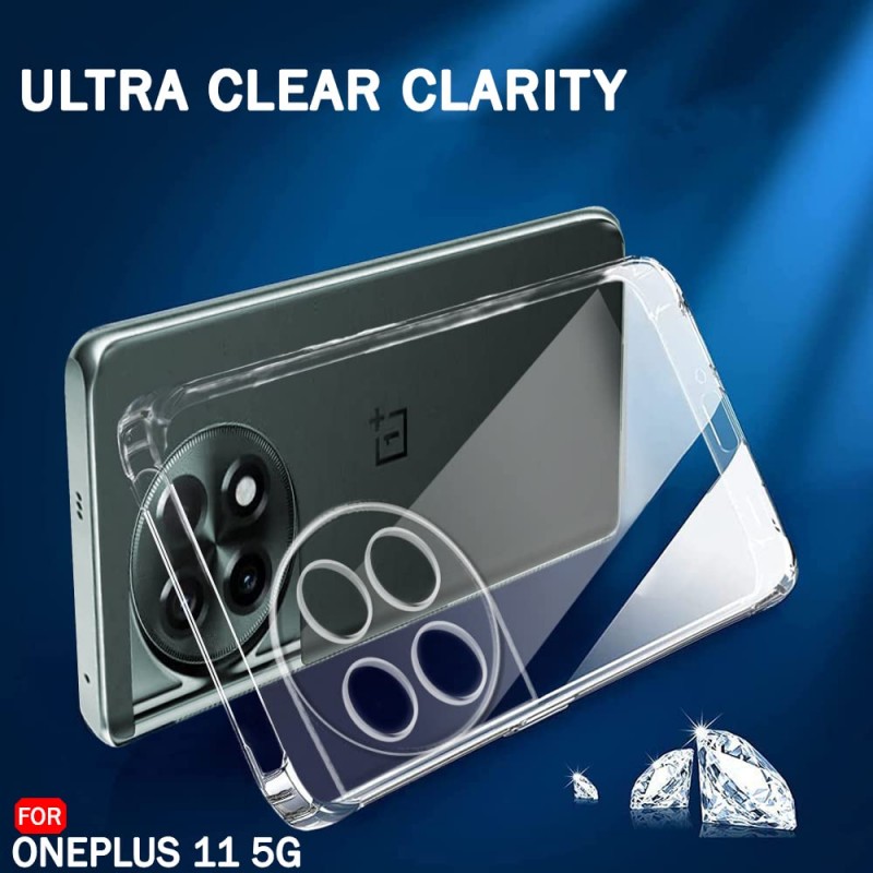 Oneplus original Back Cover Case for OnePlus 11 5G  (Transparent)