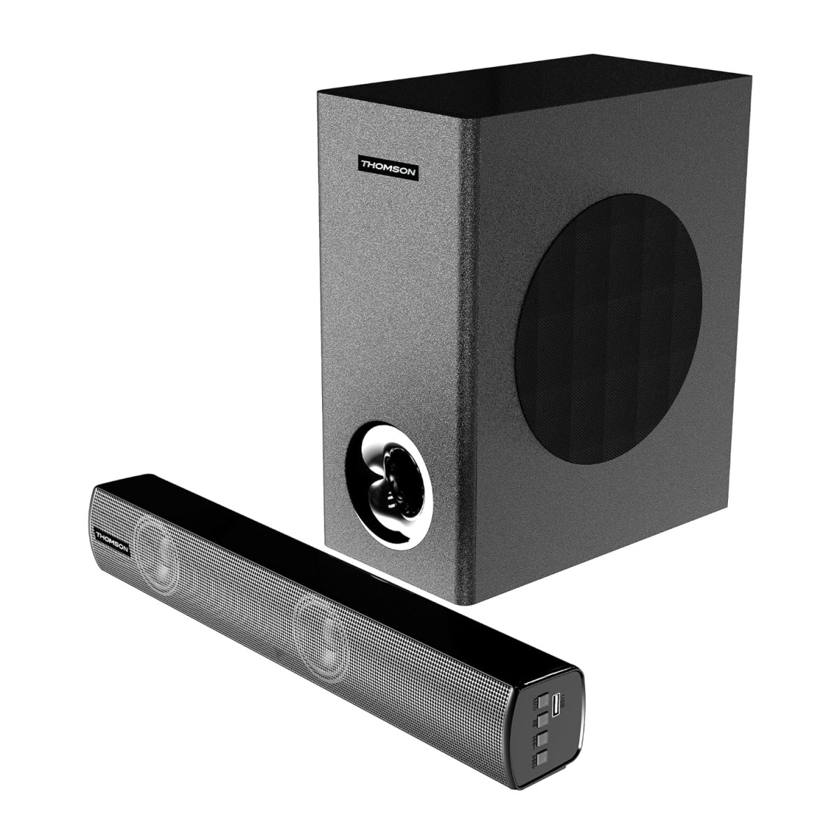 Thomson 80 Watt Bluetooth Soundbar I Alphabeat80, Music System, Bass Woofer, Home Theatre Speaker Bar BT v5.1 Thomson 80 Watt Bluetooth Soundbar I Alphabeat80, Music System, Bass Woofer, Home Theatre Speaker Bar BT v5.1