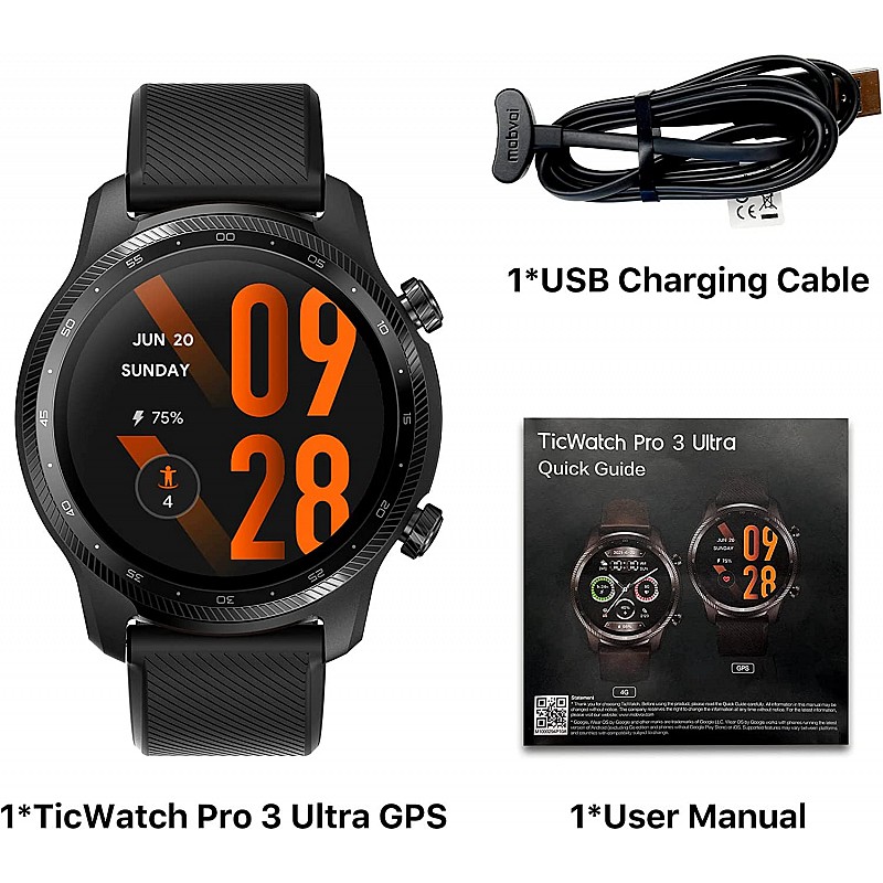 Mobvoi TicWatch Pro 3 Ultra GPS Smartwatch