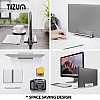 Tizum Vertical Laptop Stand for Desk with Adjustable Dock Width, 