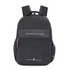 Tommy Hilfiger Joshua Polyester Unisex 15 Inch Laptop Backpack - Black | 21 Ltr Capacity| Padded & Adjustable Strap | Water Resistant | 3 Compartment | Water Bottle Holder | USB Cable holder Pocket