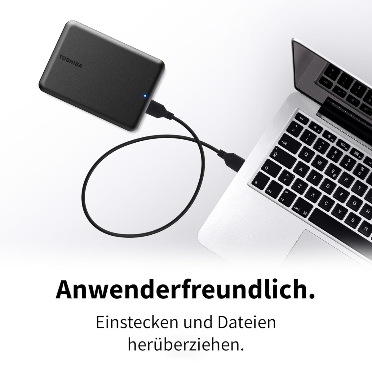 Toshiba Canvio Partner 1TB Portable 2.5" External HDD, USB 3.2 Gen 1, Mac and Windows Compatible, USB Powered