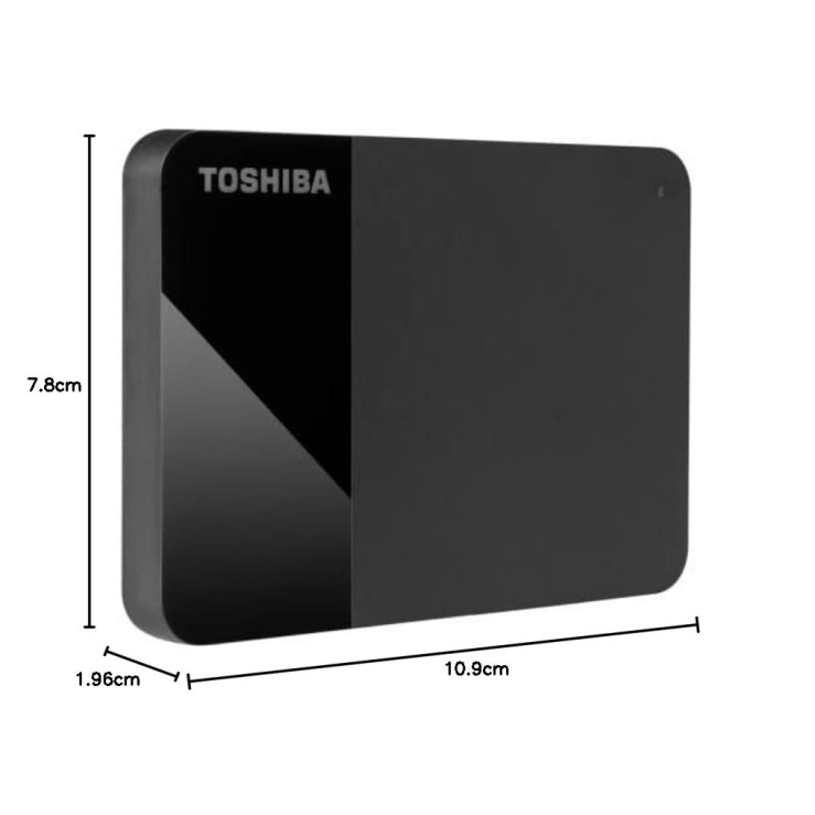 Toshiba Canvio Partner 1TB Portable 2.5" External HDD, USB 3.2 Gen 1, Mac and Windows Compatible, USB Powered