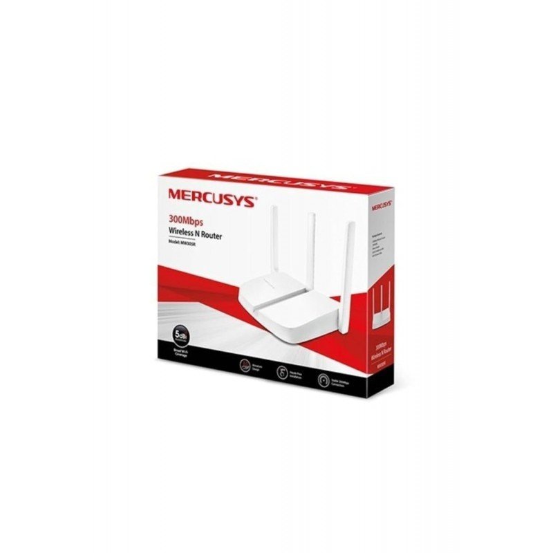 Tp-Link Mercusys Mw305R 300Mbps Wireless Single_Band Wi-Fi/WiFi Router with Three 5Dbi Antennas, Parental Control, Mediatek Chipset (White) Tp-Link Mercusys Mw305R 300Mbps Wireless Single_Band Wi-Fi/WiFi Router with Three 5Dbi Antennas, Parental Control, Mediatek Chipset (White)
