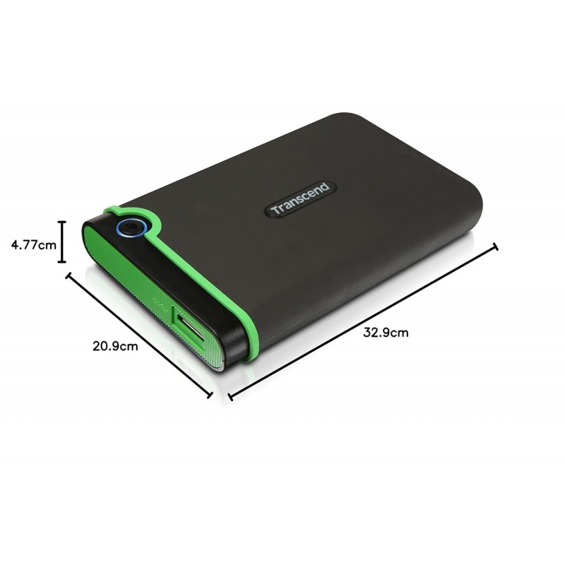 Transcend StoreJet 2TB USB 3.1 Gen 1 Compatible with PC, Mac, Tab, PS5 and Xbox,| RecoveRx Software |2.5" HDD | 3 Yrs. Warranty - TS2TSJ25M3S