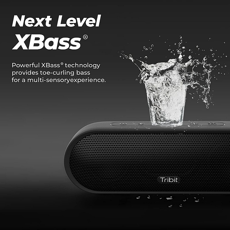 Tribit MaxSound Plus 24 Watt Wireless Bluetooth Portable Outdoor Speaker (black)