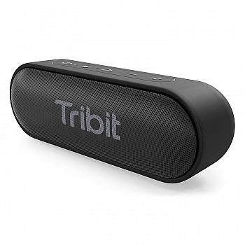 Tribit XSound Go 16W 5.0 Bluetooth Speaker with Loud Sound & Rich Bass, 24H Playtime, IPX7 Waterproof, Wireless Stereo Pairing (Black)