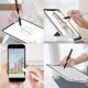 Tukzer 2-in-1 Capacitive Stylus Pen V2.0, Light Aluminum Body, Rubber Grip, for Touch Screen Devices, Smartphones, Tablets (Grey)