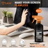 Tukzer 2-in-1 Professional Screen Cleaning Kit (500ML) for Camera, Lens, Binocular, Laptop, TV, Monitor, Smartphone, Tablet (Includes: Anti-Static Cleaning Liquid 500ml, Plush Microfiber Cloth)