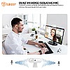 Tukzer 2.1 MP Optical Full HD 1080P Web Camera,CMOS Webcam with Microphone White