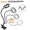 Tukzer 3.5 LED Selfie Ring Light Flexible Arm Desk Mount Clamp for Live Stream