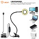 Tukzer 3.5 LED Selfie Ring Light Flexible Arm Desk Mount Clamp for Live Stream