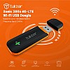 Tukzer 4G LTE Wireless USB Dongle Stick with up to 150Mbps Data Speed Black