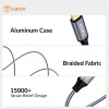 Tukzer High Speed USB Type C to USB B 2.0 Printer Cable Cord| Nylon Braided Fiber Jacket, Gold Plated Connectors| Compatible with MacBook (Black)