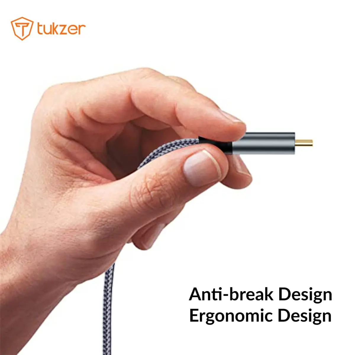 Tukzer High Speed USB Type C to USB B 2.0 Printer Cable Cord| Nylon Braided Fiber Jacket, Gold Plated Connectors| Compatible with MacBook (Black)