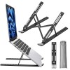 Tukzer (Imported Foldable Laptop Stand Riser for Laptop, MacBook, Notebook & Tablets up to 17 Inch, 7 Level Height Angle