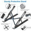 Tukzer (Imported Foldable Laptop Stand Riser for Laptop, MacBook, Notebook & Tablets up to 17 Inch, 7 Level Height Angle